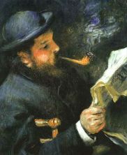 Haga click para ver la imagen ampliada renoir - claude monet reading 1872 oil on canvas.jpg